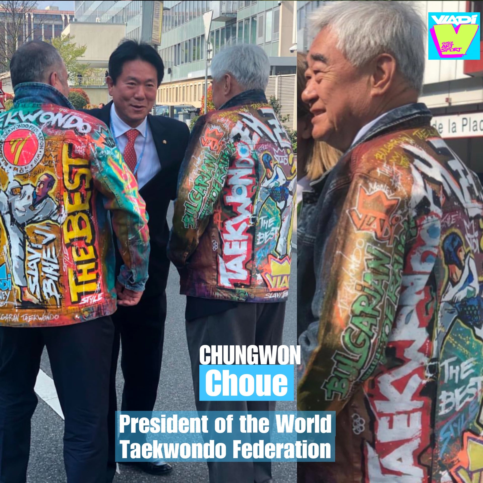 President Chungwon Choue Honored with Unique Art Jacket at UN Ceremony