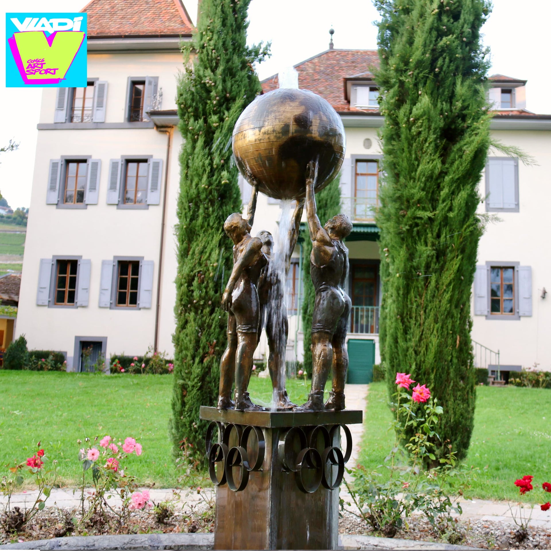 Art VLADI Creates a Unique Bronze Olympic Fountain for UWW Unite World Wrestling in Switzerland!
