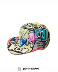 Hand-painted artwork by Art VLADI titled “GUM – Hate” — 1of1 original in bold pop art comic style.