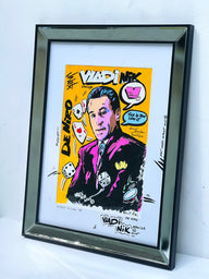 Original sketch of Robert De Niro from CASINO by Art VLADI in pop art comic style – collectible artwork inspired by the iconic film