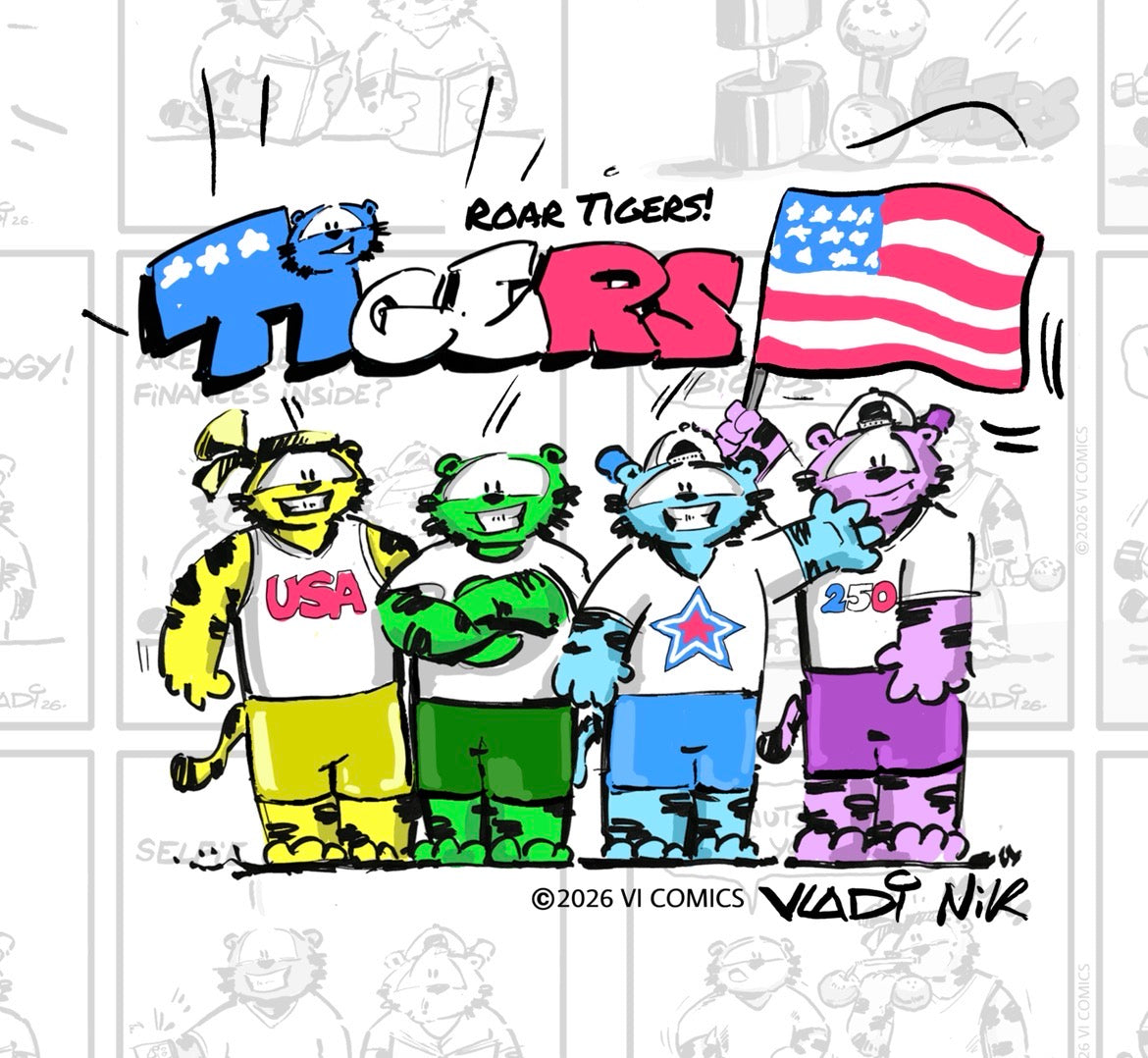 The Story of TIGERS™ and VI COMICS™ – Created by Art VLADI NIK