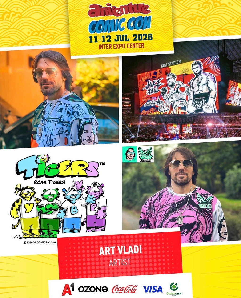 American Studio VI COMICS™ Presents TIGERS™ in Bulgaria – Art VLADI NIK Special Guest at Comic Con Bulgaria 2026